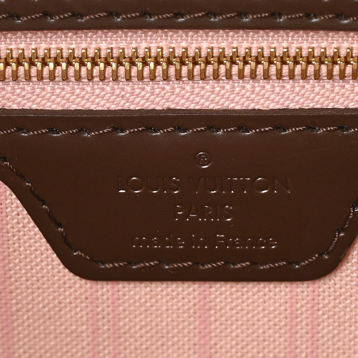 Damier Ebene Neo Neverfull MM Rose Ballerine