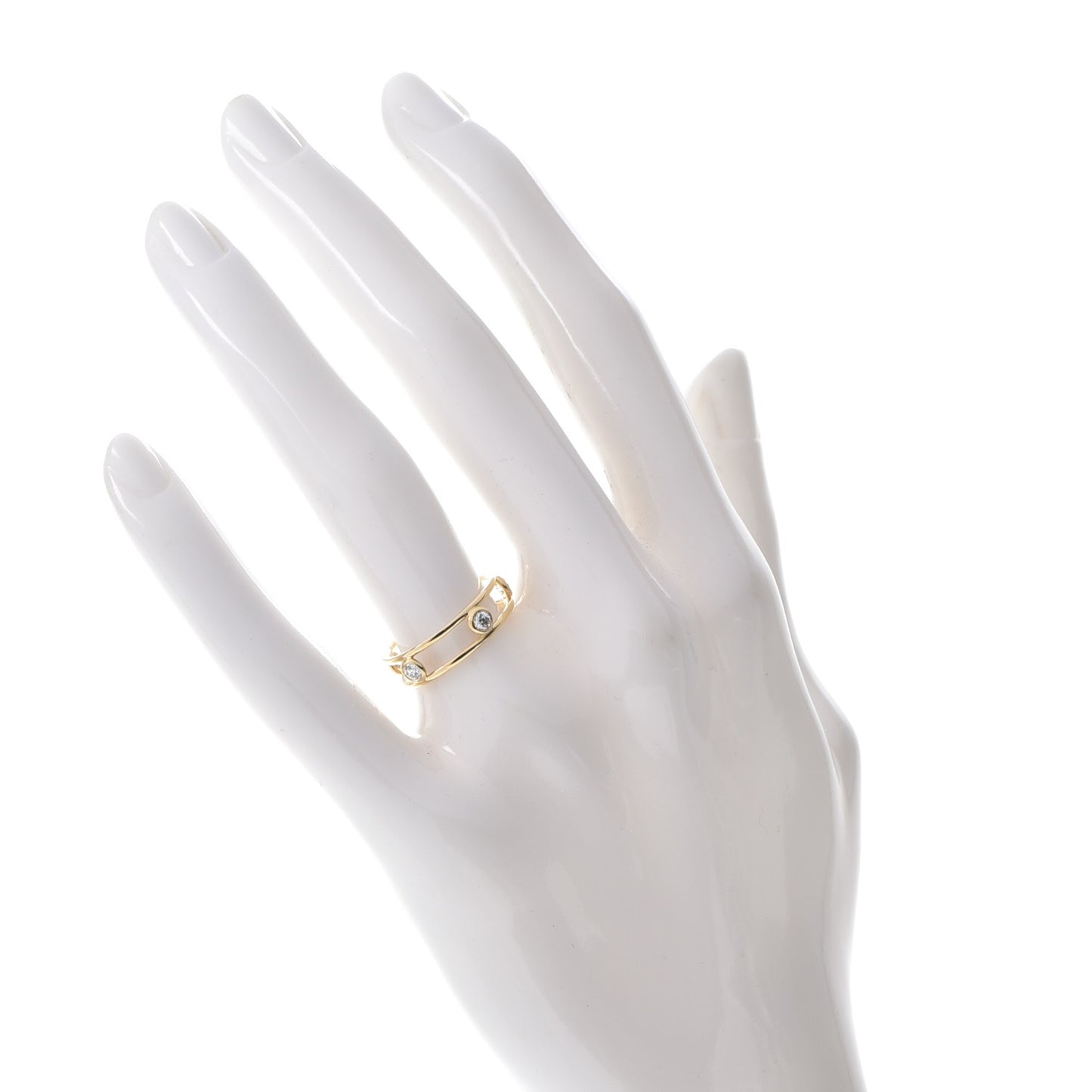 18K Yellow Gold Elsa Peretti Diamonds by the Yard Ring 51.9 6