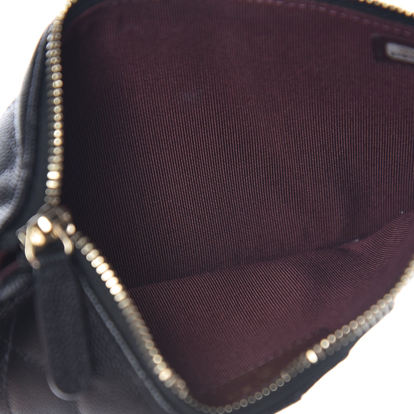 Caviar Quilted Classic Flat Wallet Pouch Black