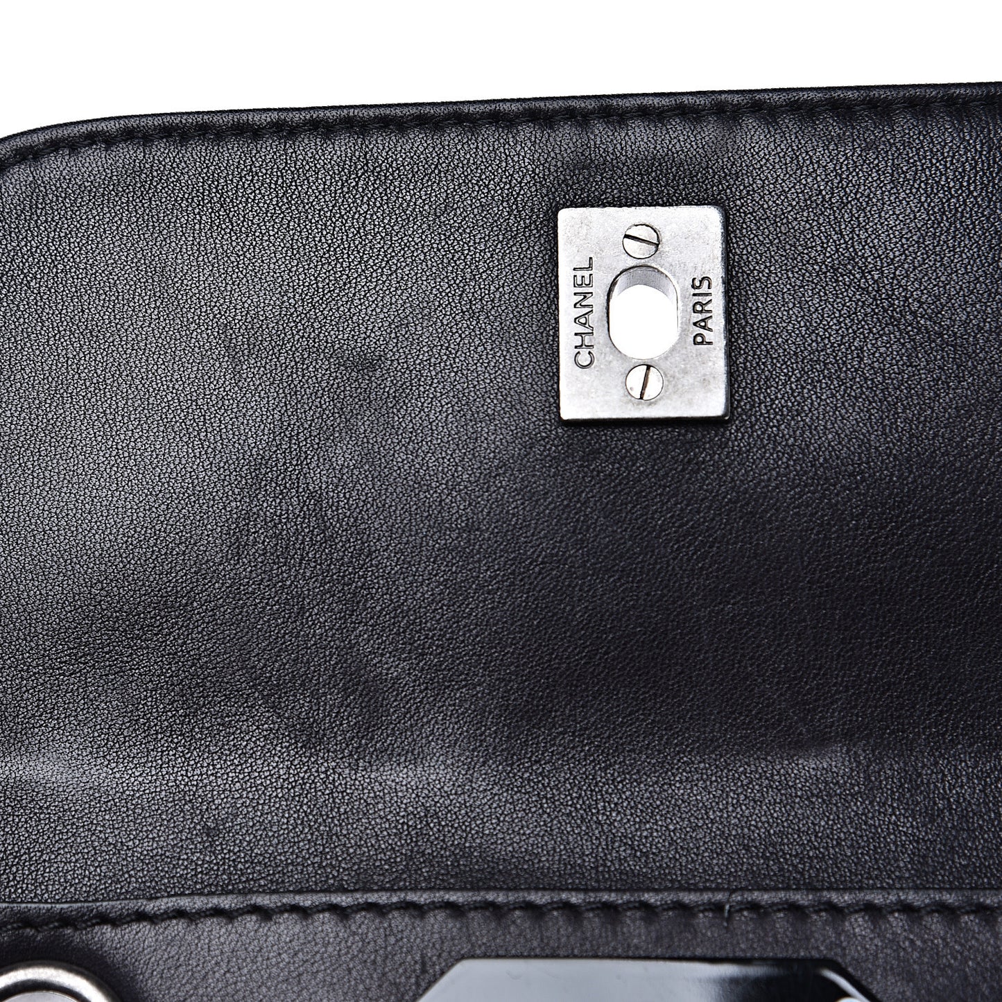 Calfskin Stitched Small Crossbody Flap Black