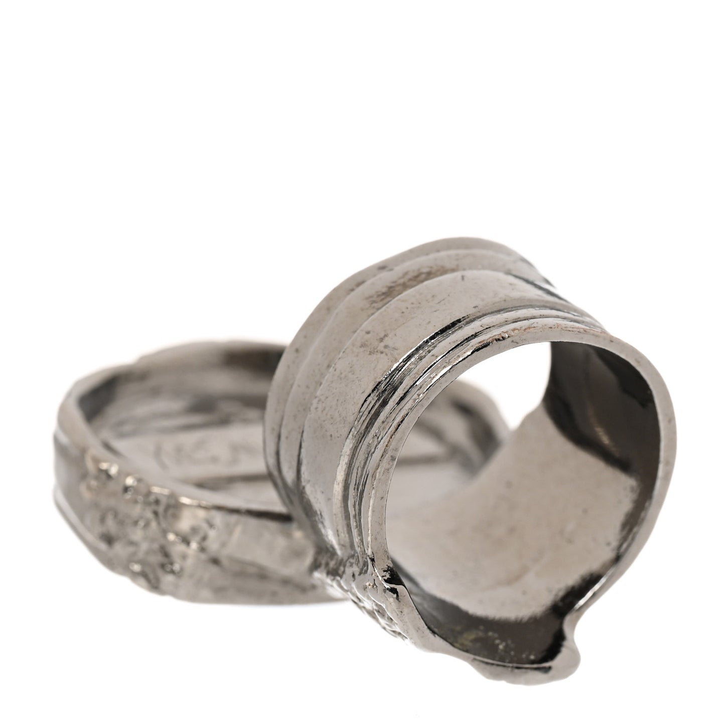 Glass Cabochon Arty Ovale Ring 52 6 Silver Oceano