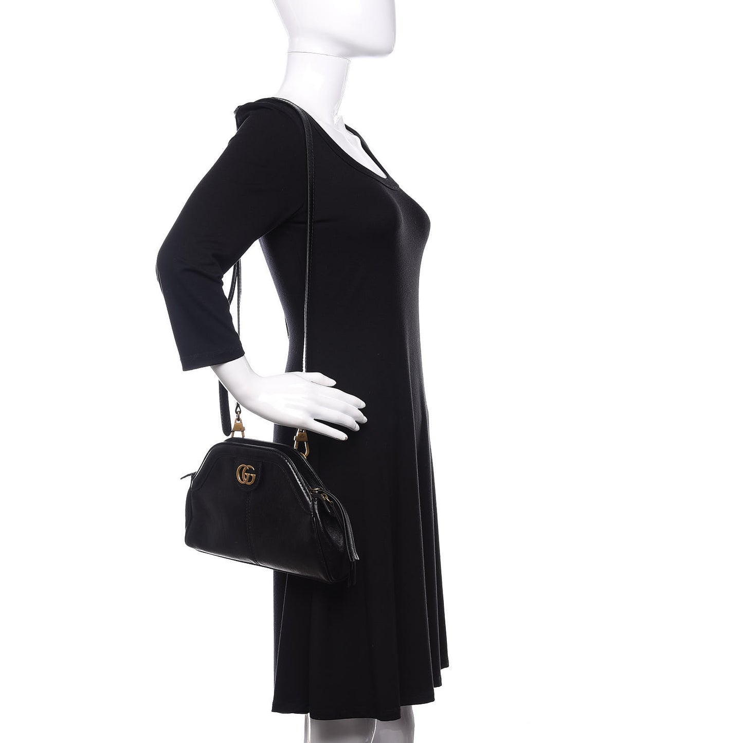 Calfskin Small Re(Belle) Crossbody Bag Black