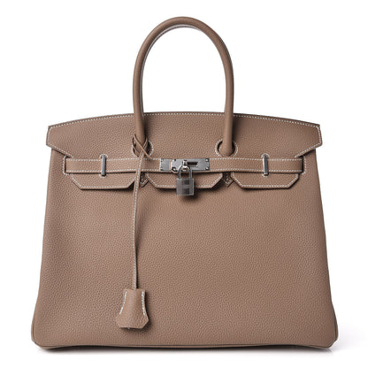 Hermes Togo Birkin 35 Etoupe 1 of 36