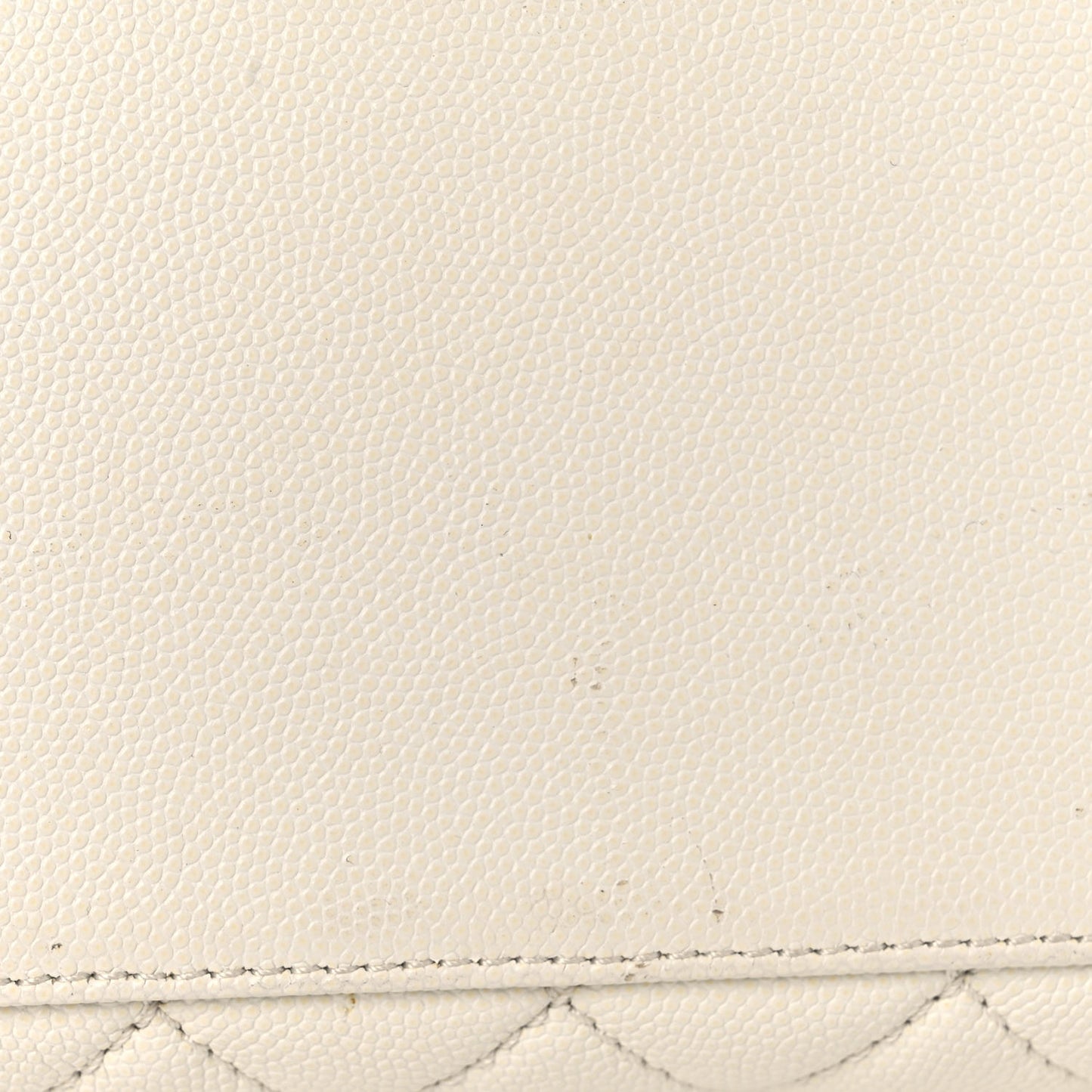 Caviar Lizard Quilted Small Coco Handle Flap Ivory