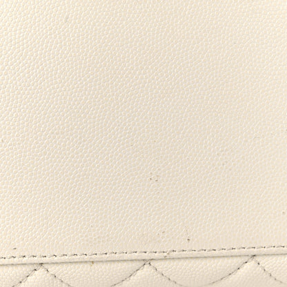 Chanel Caviar Lizard Quilted Small Coco Handle Flap Ivory 17 of 24