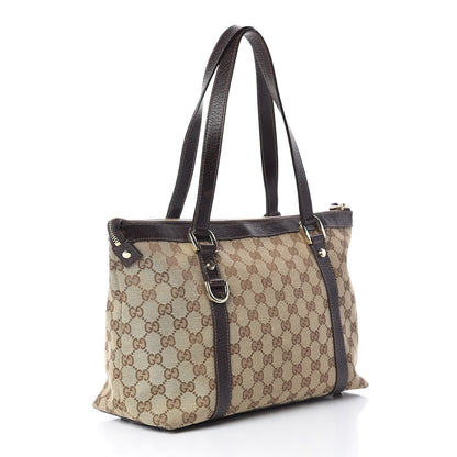 Gucci Monogram Medium Abbey Tote Dark Brown 3 of 19