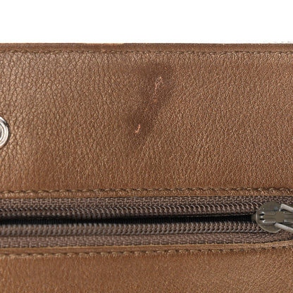 Chanel Metallic Caviar Timeless CC Wallet On Chain WOC Bronze 7 of 14