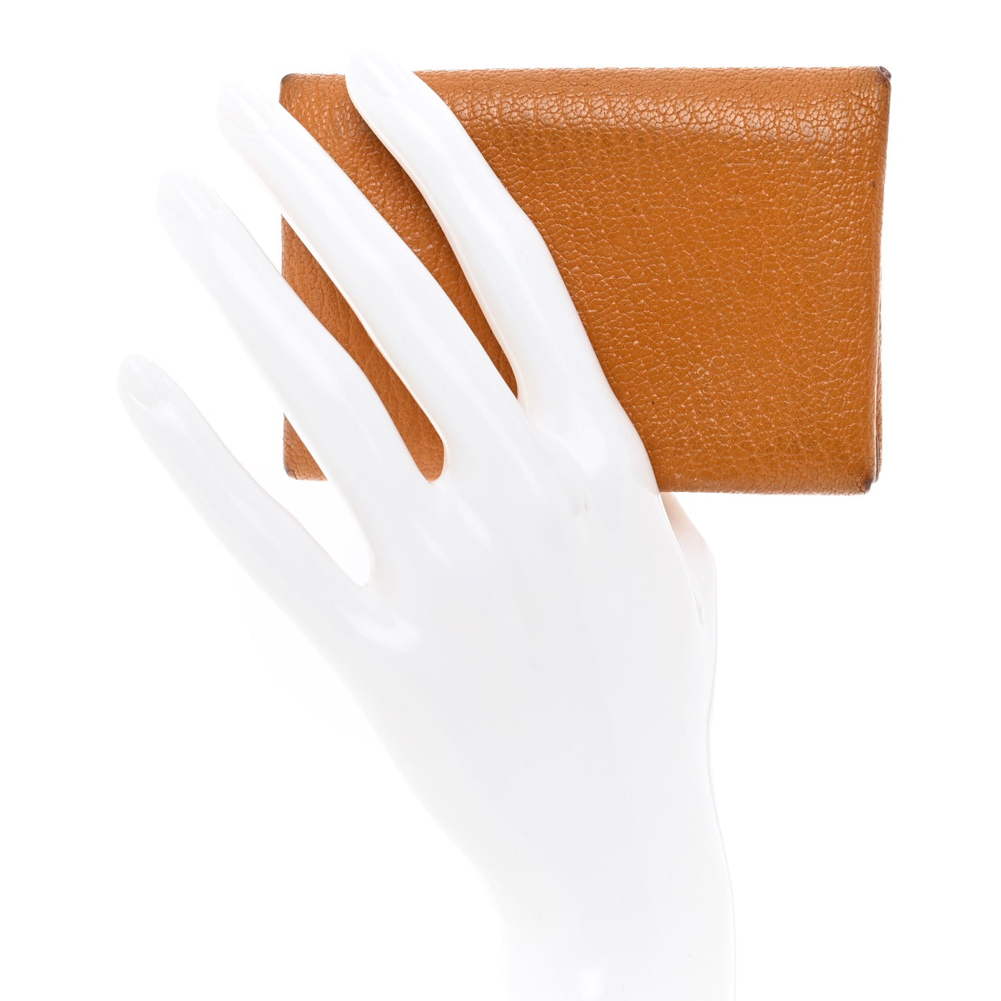 Chevre Mysore Verso Calvi Duo Card Case Caramel Rose Sakura