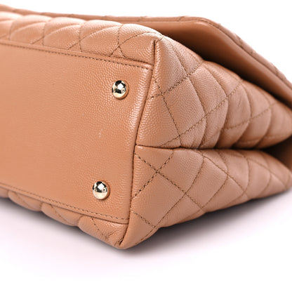 Chanel Caviar Quilted Small Coco Handle Flap Brown 10 of 13