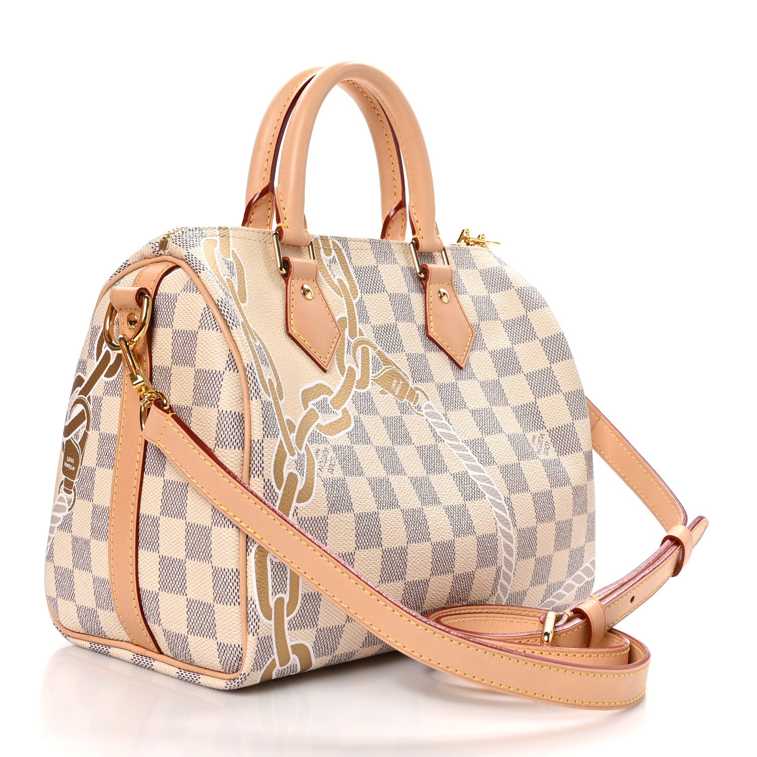 Louis Vuitton Damier Azur Nautical Speedy Bandouliere 25 3 of 11