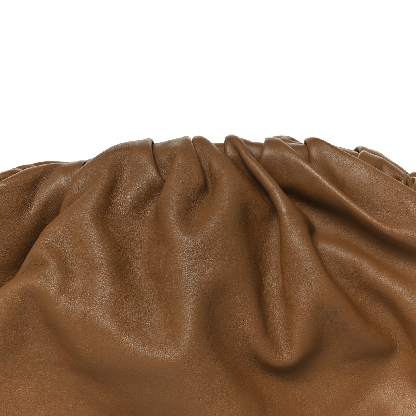 Smooth Butter Calf The Pouch Oversized Clutch Cammello