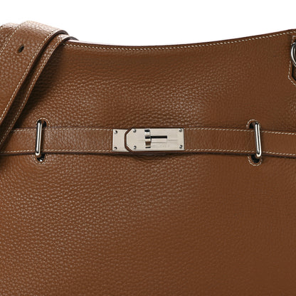 Hermes Taurillon Clemence Jypsiere 37 Gold 8 of 11