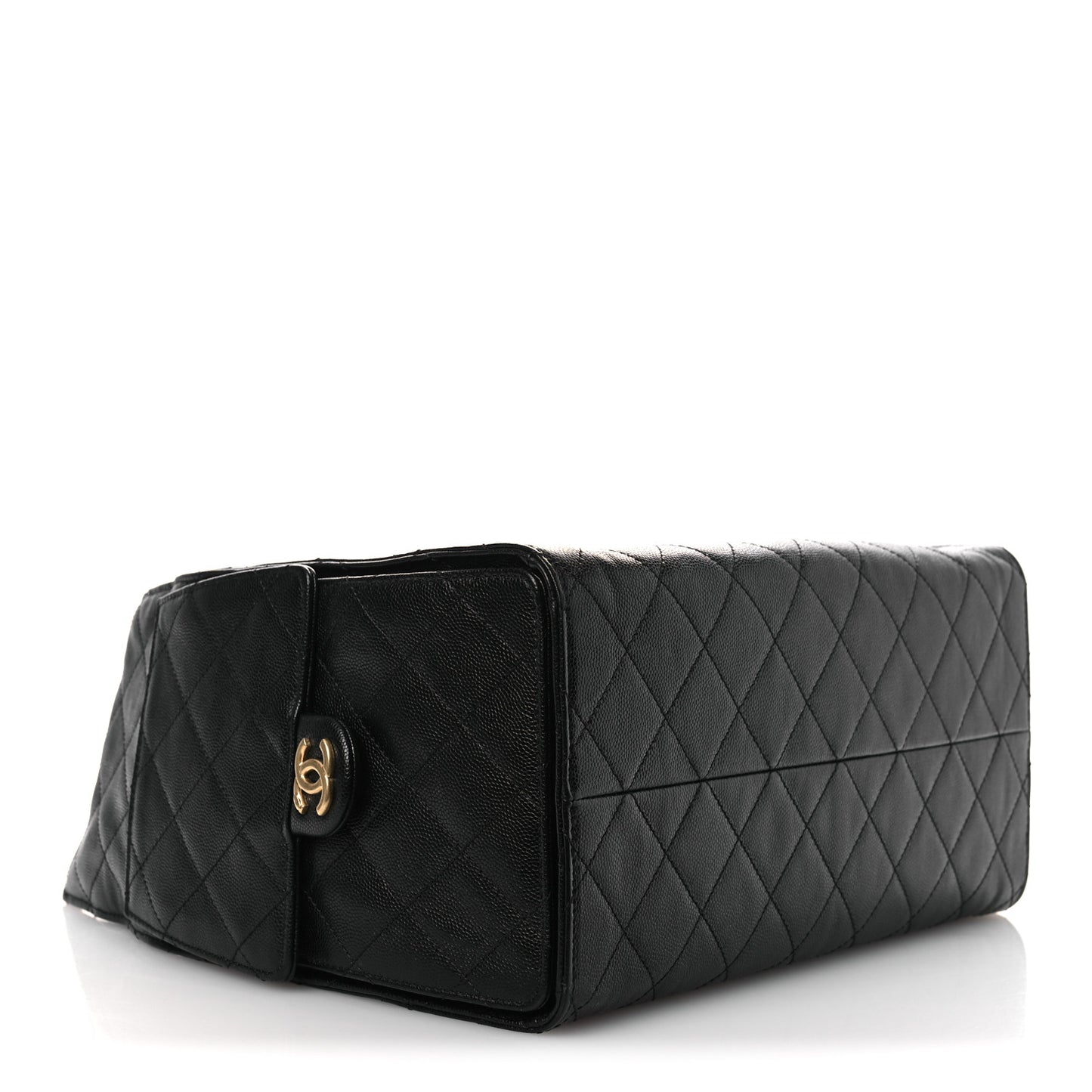 Caviar Quilted Medium Chanel 25 Handbag Black