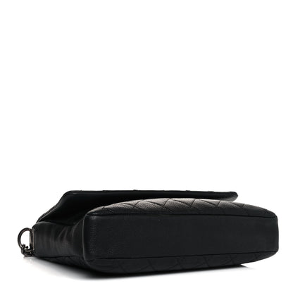 Chanel Calfskin Quilted Couture Messenger Black 3 of 14