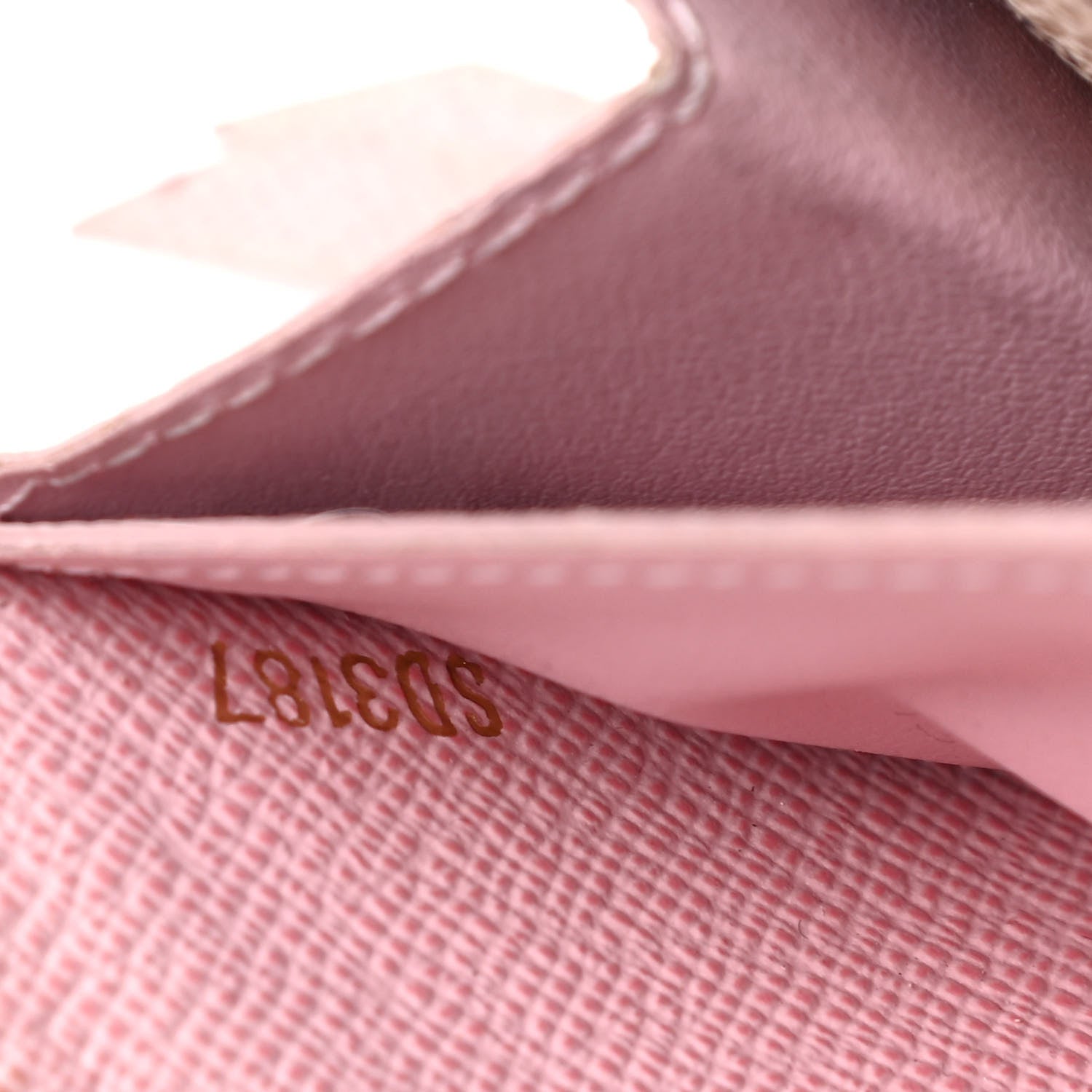 Louis Vuitton Damier Azur Clemence Wallet Rose Ballerine 7 of 8