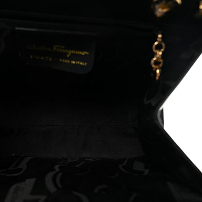 Salvatore Ferragamo Calfskin Medium Vara Bow Top Handle Tote Black 5 of 9