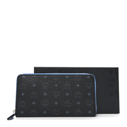MCM Visetos Large Zip Around Wallet Black 7 of 7
