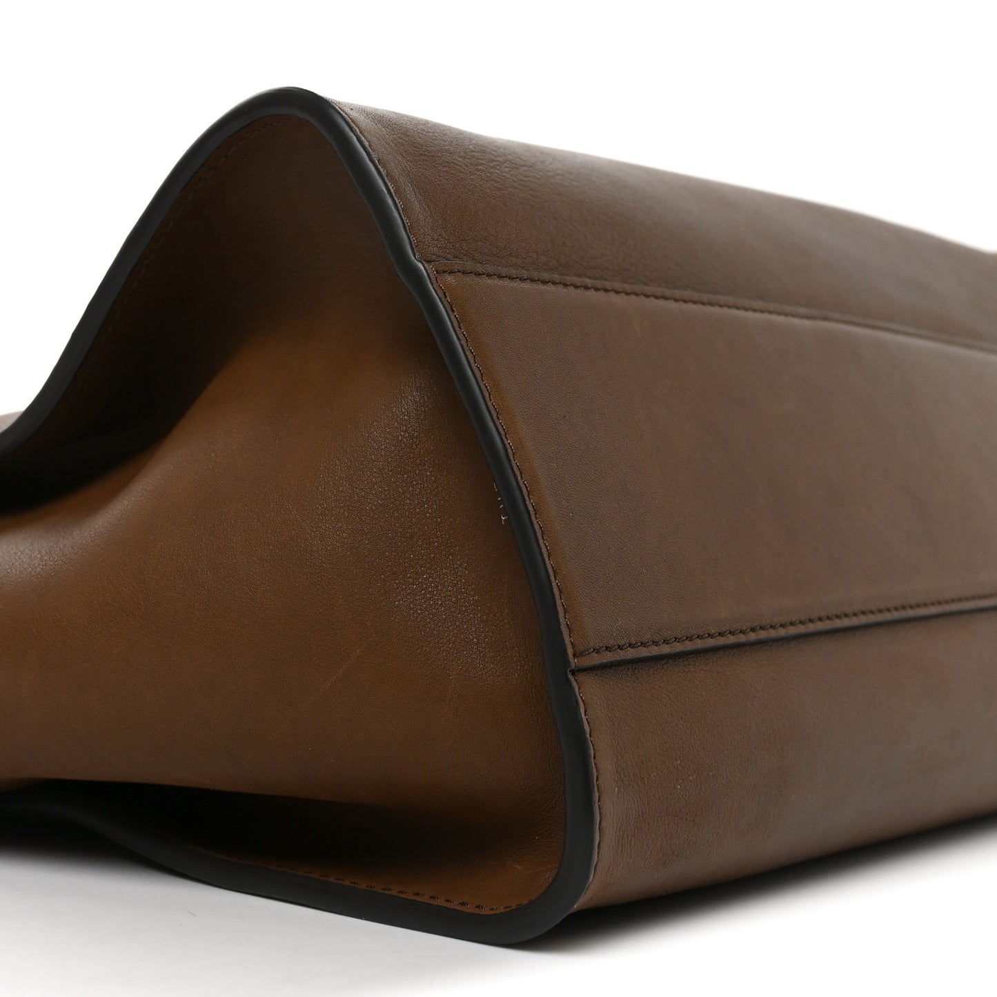 Polished Saddle Calfskin Marlo 14 Muschio