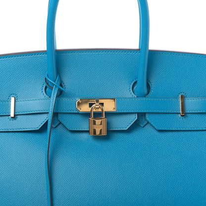 Hermes Epsom Birkin 35 Bleu Zanzibar 14 of 16