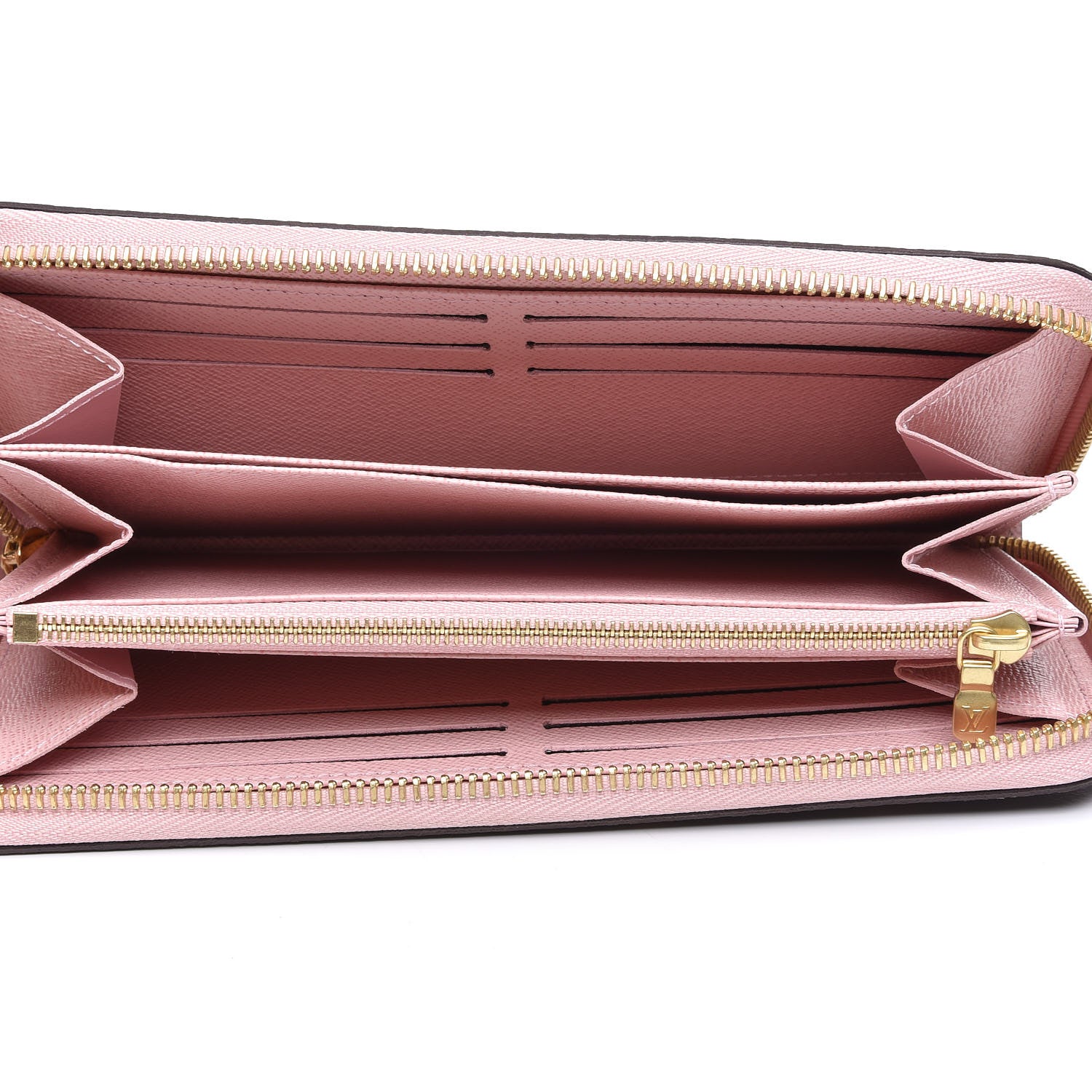Louis Vuitton Monogram Pompon Zippy Wallet Rose Ballerine 5 of 9