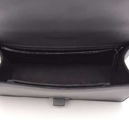 Christian Dior Ultra Matte Calfskin Small Diorama Flap Bag White Black 5 of 12