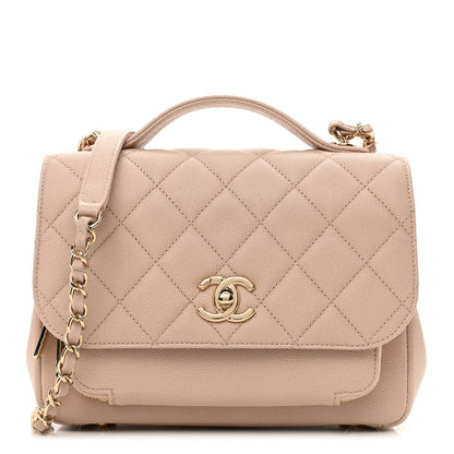 Chanel Caviar Quilted Medium Business Affinity Flap Beige 1 of 10