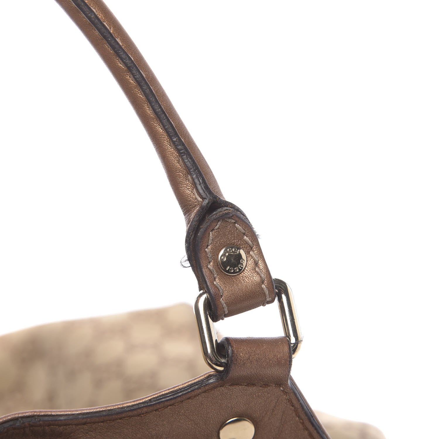 Gucci Monogram Large Sukey Tote Bronze 8 of 18