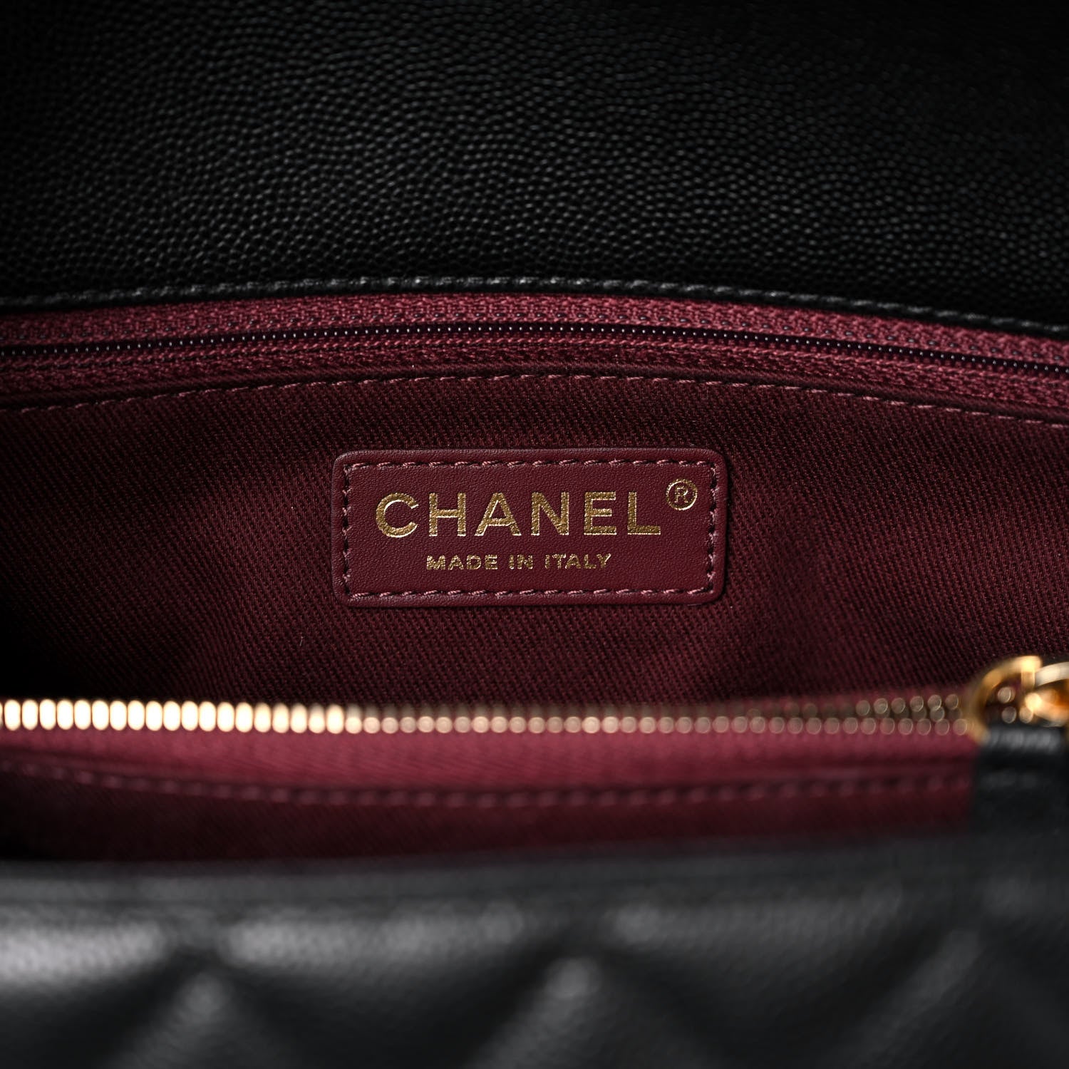 Chanel Caviar Quilted Medium Coco Handle Flap Black 6 of 11