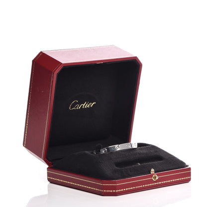 Cartier 18K White Gold LOVE Bracelet 16 5 of 5