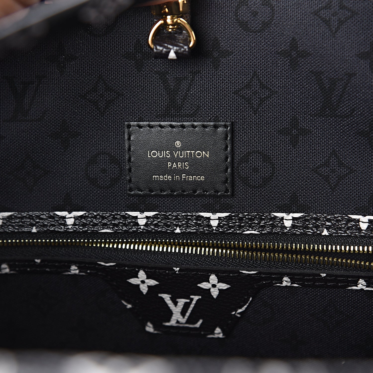 Louis Vuitton Monogram Giant Crafty Neverfull MM Creme Rouge Black 5 of 8