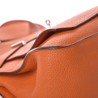 Hermes Taurillon Clemence Jypsiere 34 Orange 16 of 19