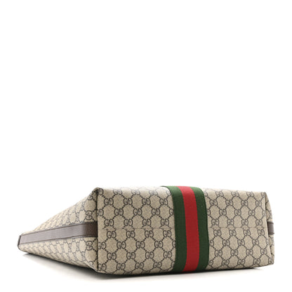 Gucci GG Supreme Monogram Medium Ophidia Tote Bag Brown 4 of 11