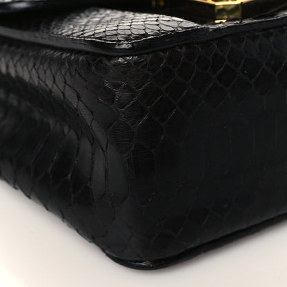 Chloe Snakeskin Mini Elsie Shoulder Bag Black 8 of 9