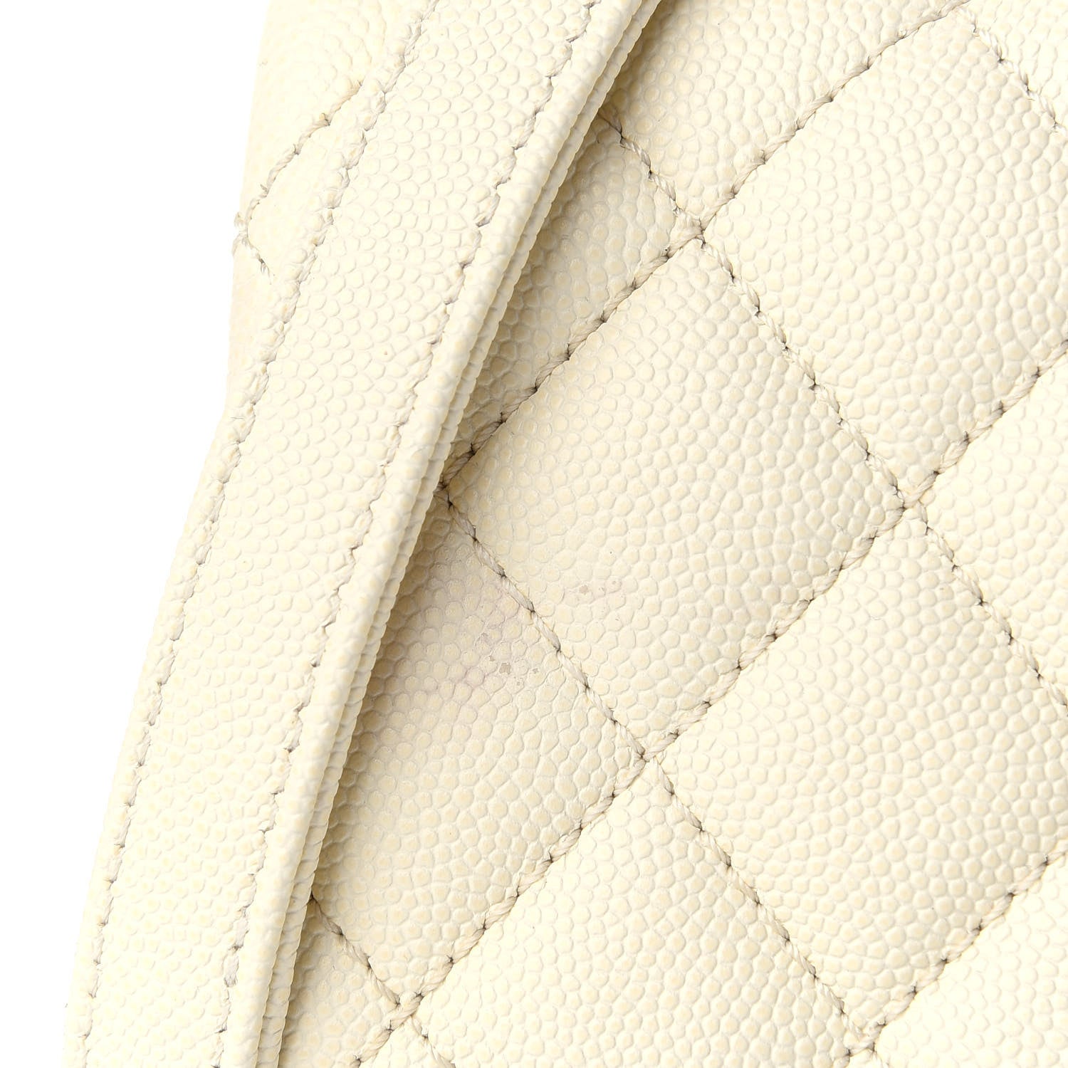 Chanel Caviar Elaphe Quilted Mini Coco Handle Flap Ivory 10 of 10