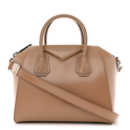 Givenchy Shiny Lord Calfskin Small Antigona Dark Beige 1 of 13
