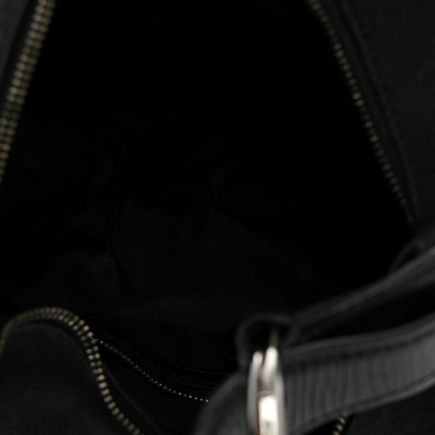 Gucci Monogram Medium Horsebit Chain Hobo Black 5 of 11