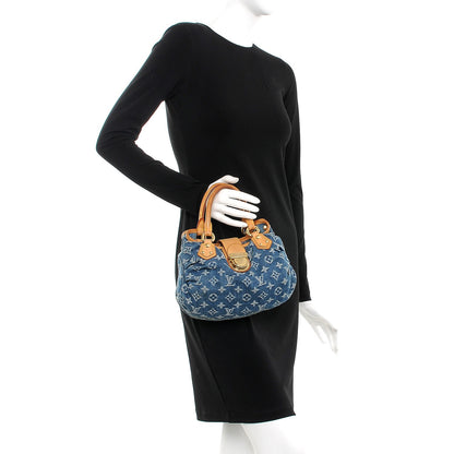 Louis Vuitton Monogram Denim Pleaty Blue 2 of 11