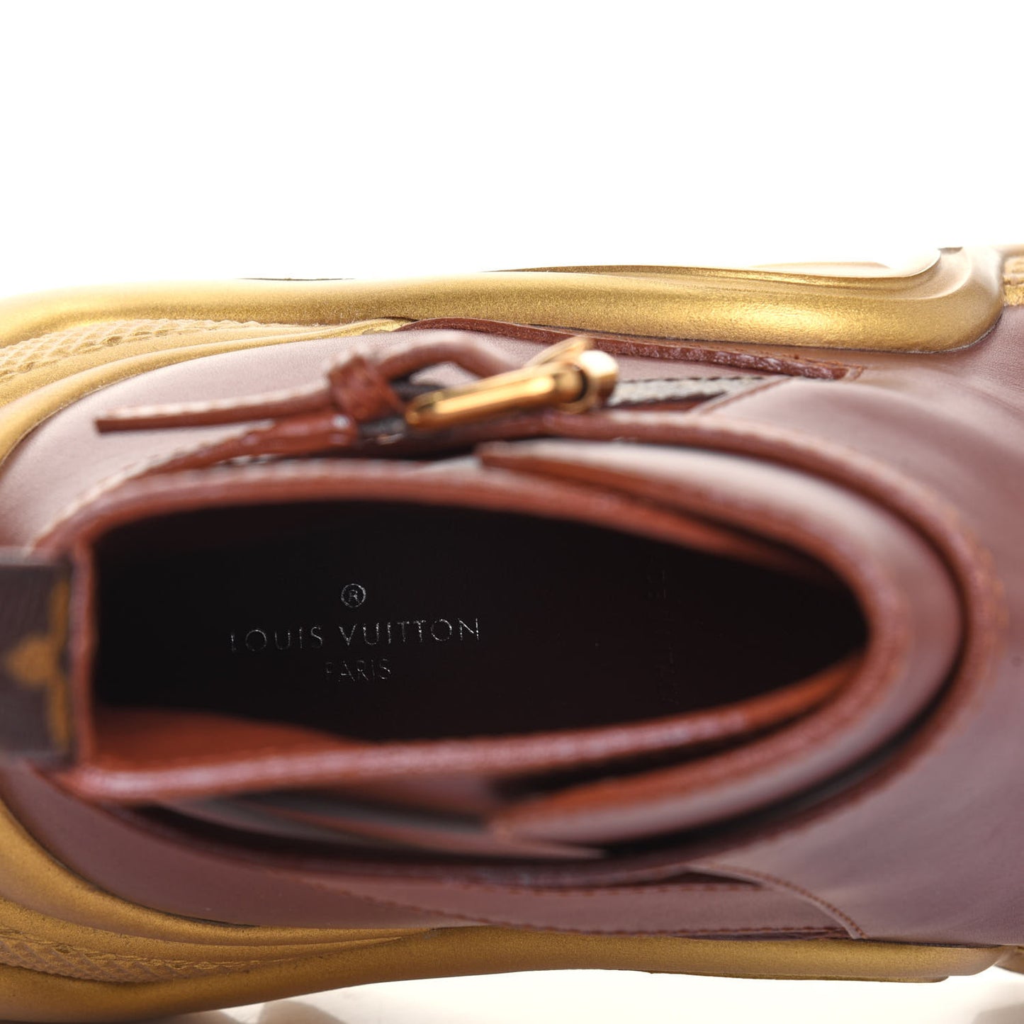 Calfskin Monogram LV Archlight Sneaker Boots 39 Cognac Brown