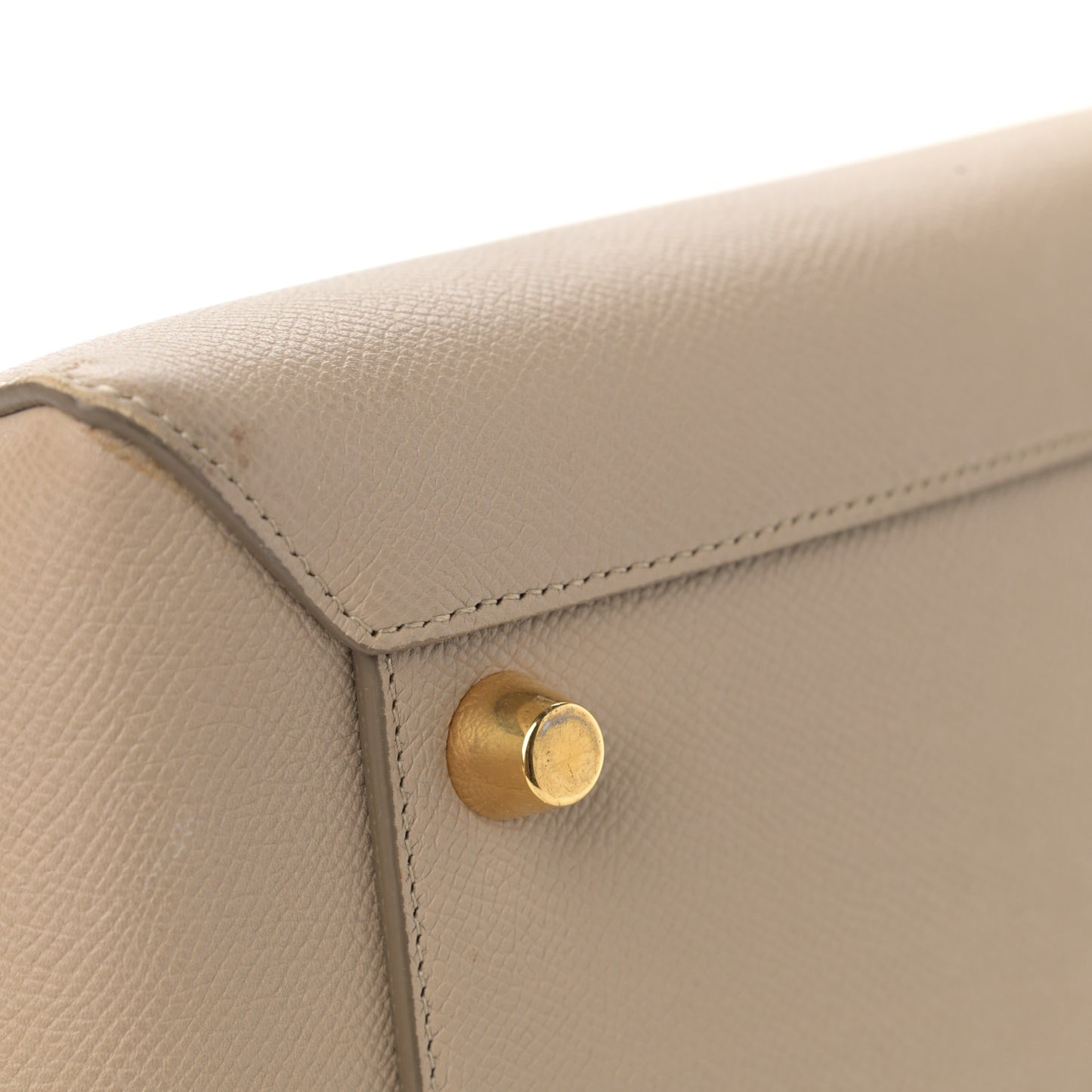 Grained Calfskin Mini Belt Bag Light Taupe