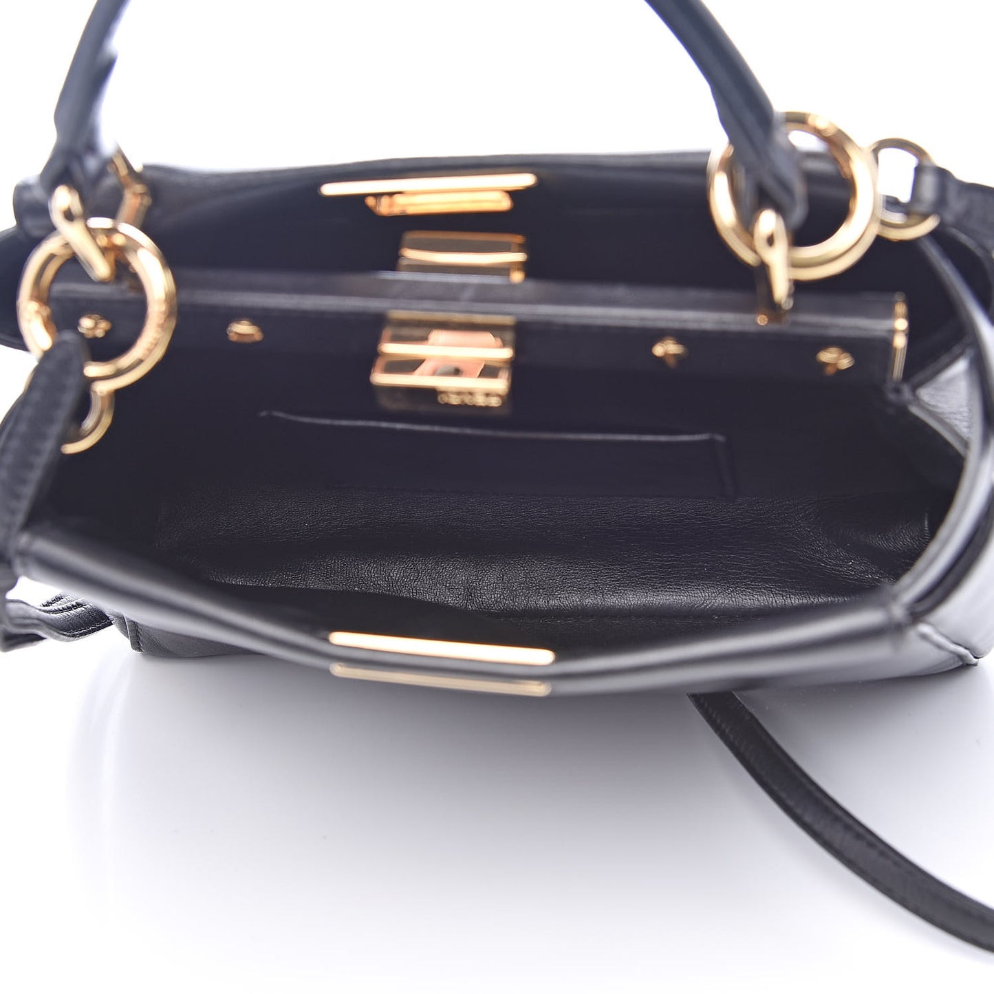 Nappa Mini Peekaboo Iconic Satchel Black