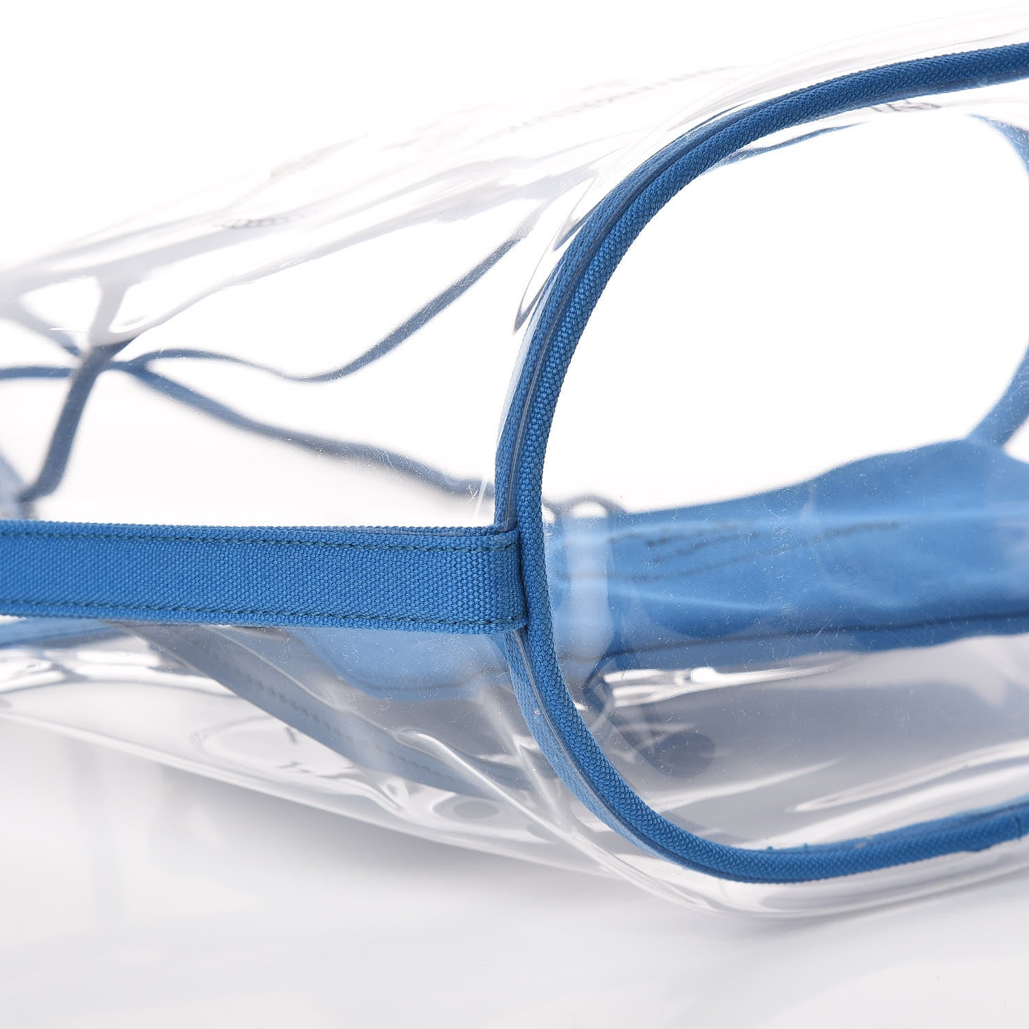 Prada Plexiglass Canapa Shopper Tote Azzurro 5 of 8