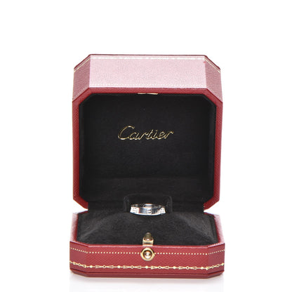 Cartier 18K White Gold 3.5mm LOVE Wedding Band Ring 52 6 5 of 5