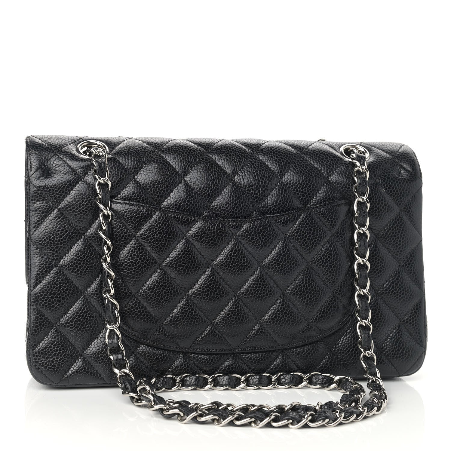 Chanel Caviar Quilted Medium Double Flap Black 3 of 10