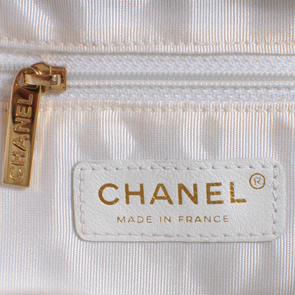 Chanel Caviar Quilted Small Bowler White 5 of 7