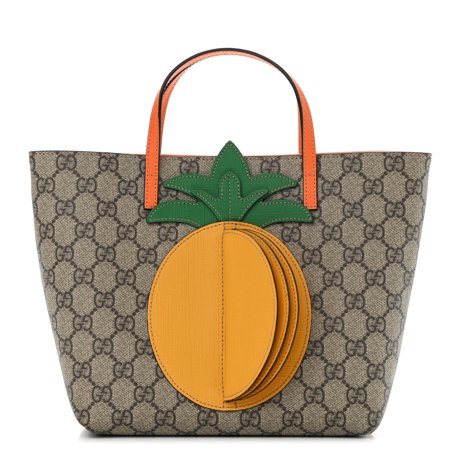Gucci GG Supreme Monogram Kids Pineapple Tote 1 of 10