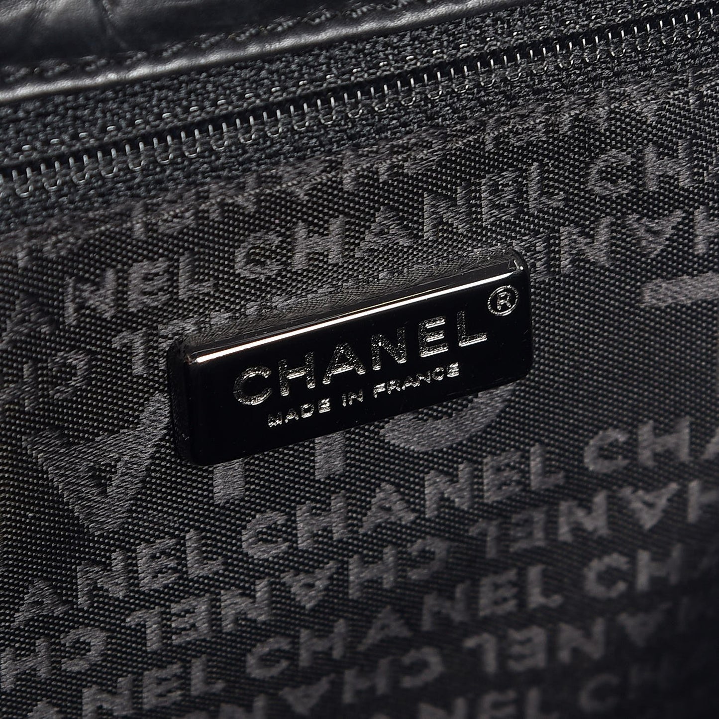 Aged Calfskin Vintage Ligne Flap Black