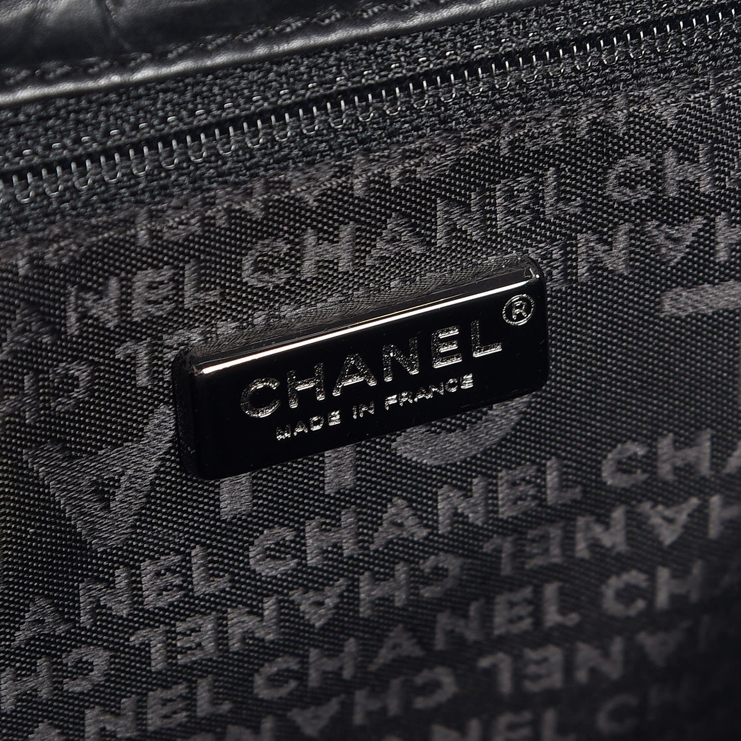 Chanel Aged Calfskin Vintage Ligne Flap Black 6 of 8