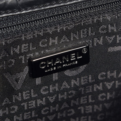 Chanel Aged Calfskin Vintage Ligne Flap Black 6 of 8