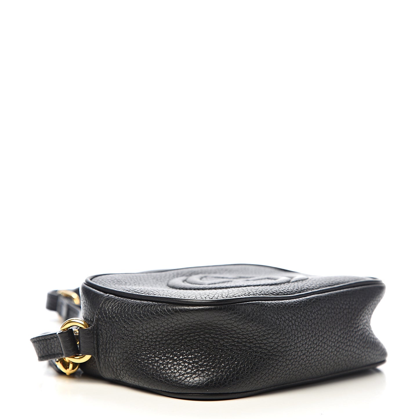 Pebbled Calfskin Mini Soho Disco Bag Black