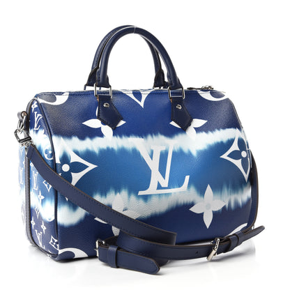 Louis Vuitton Monogram Escale Speedy Bandouliere 30 Blue 3 of 10